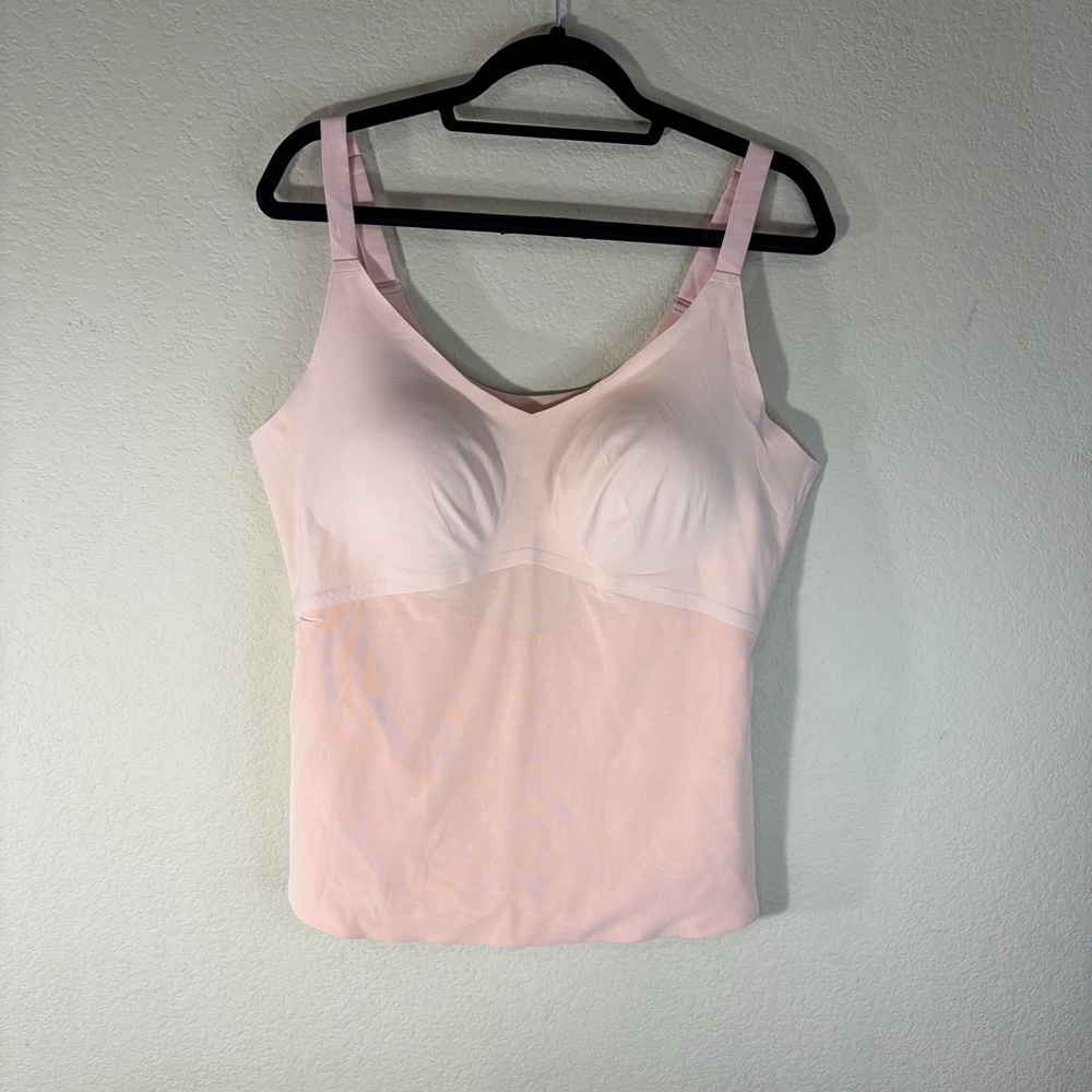 Honeylove Liftwear Tank Top Women's Sz 2X Tan Cami Shapewear Solid Minimal Comfy